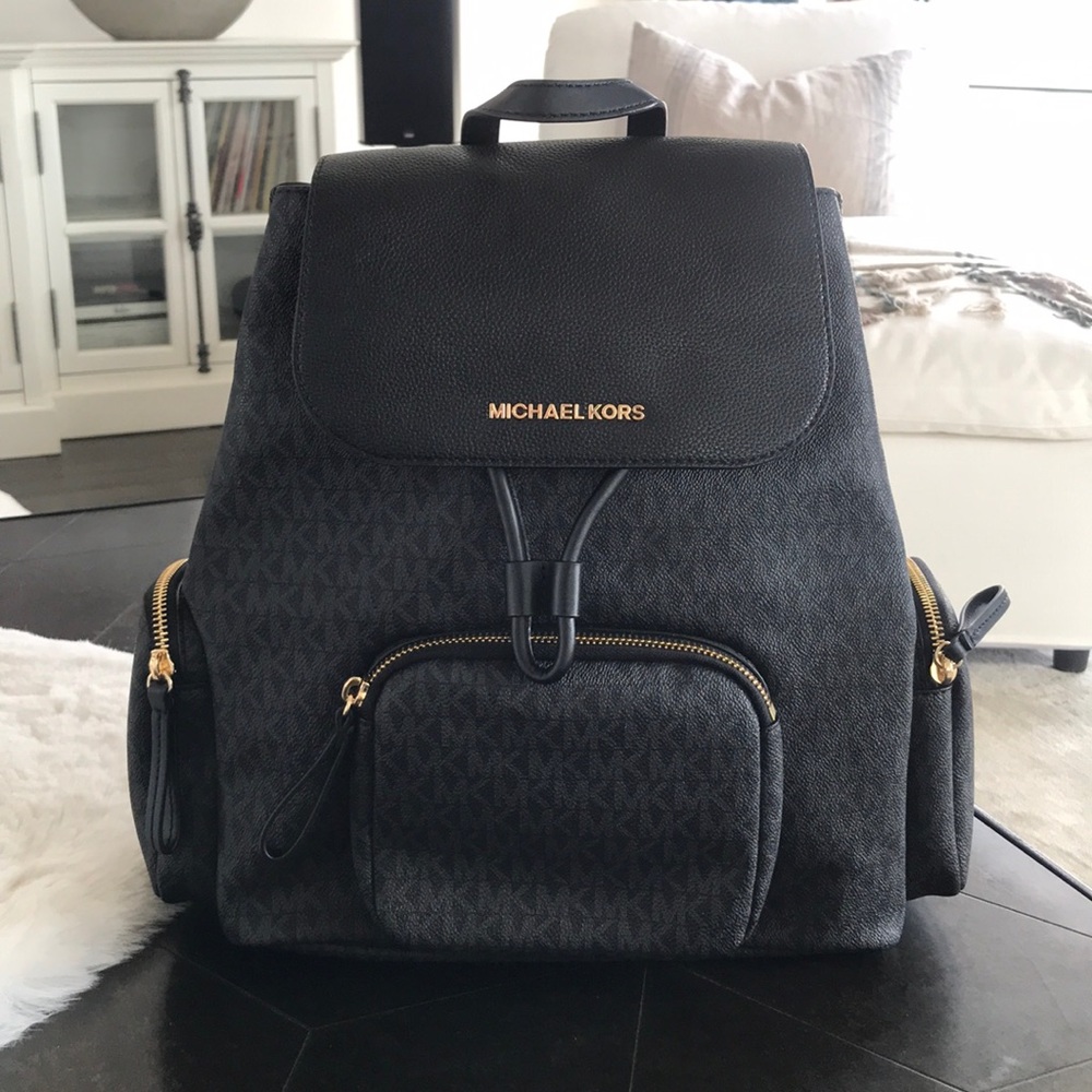 Michael Kors Large Abbey Cargo Backpack NWT